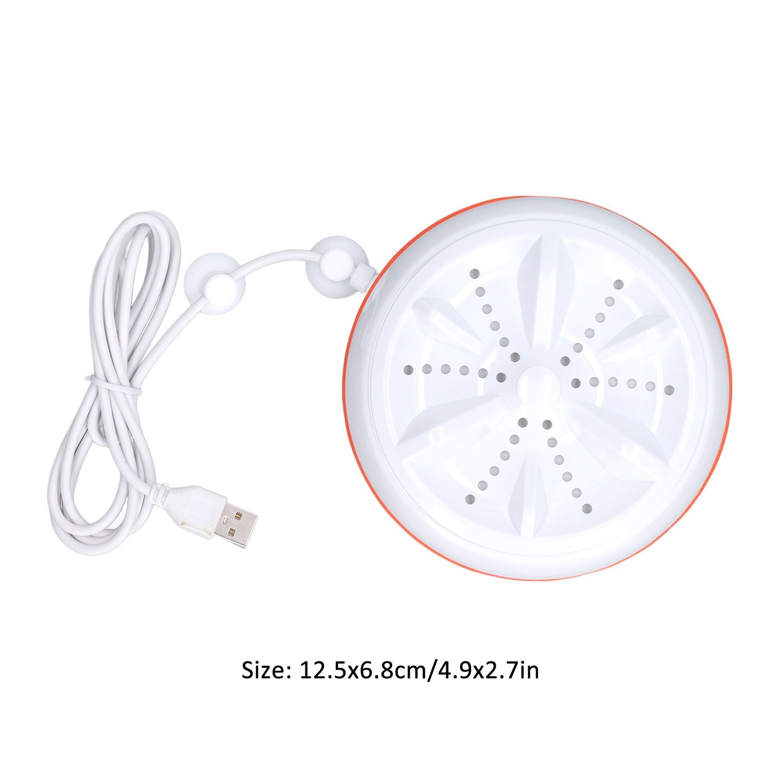 27W Mini Ultrasonic Washer USB 50 Seconds Reverse Clean Circle 30mins Self Power Off Turbine Wash Machine for Home