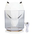 Air Humidifier Large Capacity Desktop Separated Electric Water Diffuser for Home Office White