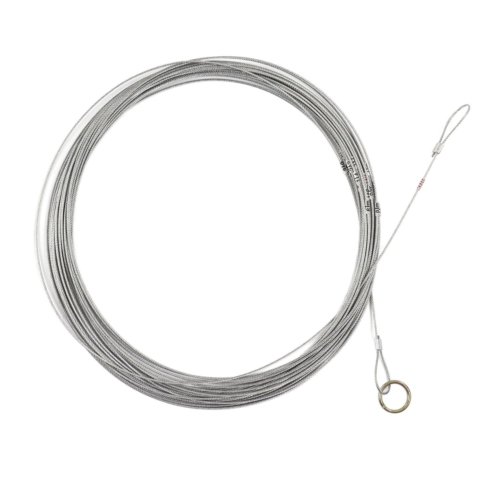 Steel Wire Measuring Rope Good Flexibility Sturdy Steel Rope Measuring Cord with Scale for Well Construction 30m/98.4ft