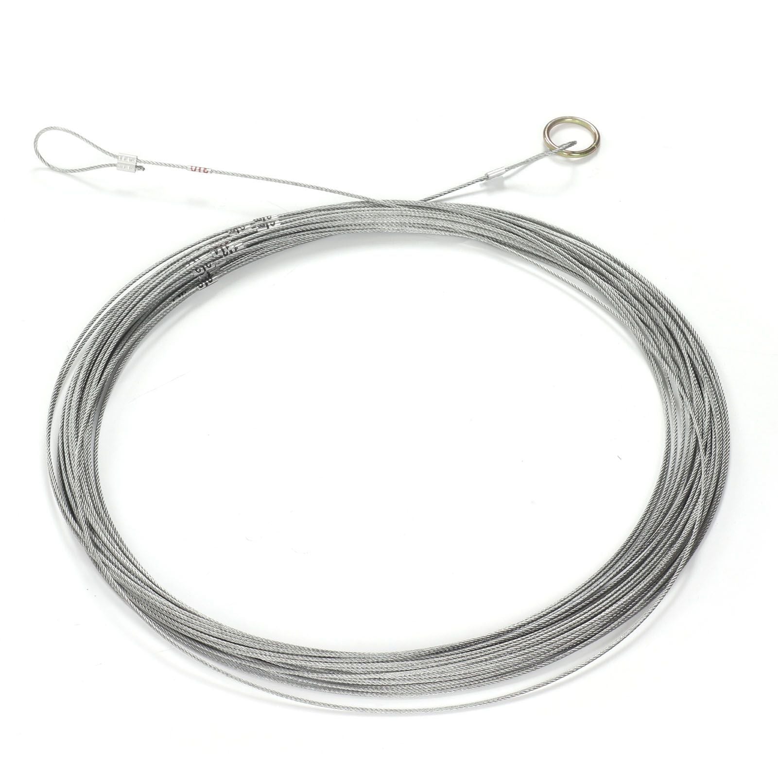 Steel Wire Measuring Rope Good Flexibility Sturdy Steel Rope Measuring Cord with Scale for Well Construction 30m/98.4ft
