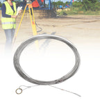 Steel Wire Measuring Rope Good Flexibility Sturdy Steel Rope Measuring Cord with Scale for Well Construction 30m/98.4ft