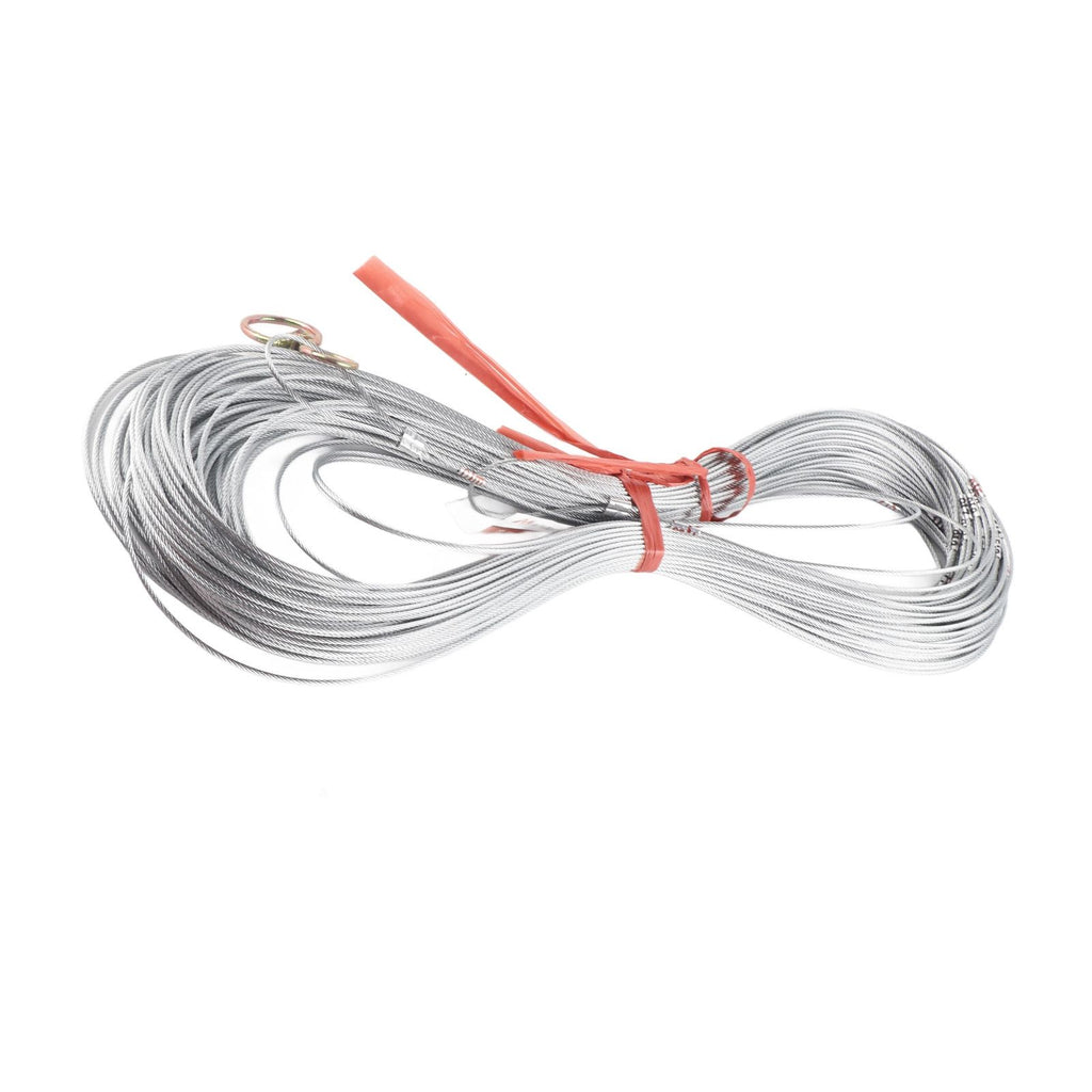 Steel Wire Measuring Rope Good Flexibility Sturdy Steel Rope Measuring Cord with Scale for Well Construction 100m/328.1ft