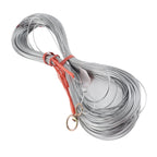 Steel Wire Measuring Rope Good Flexibility Sturdy Steel Rope Measuring Cord with Scale for Well Construction 100m/328.1ft
