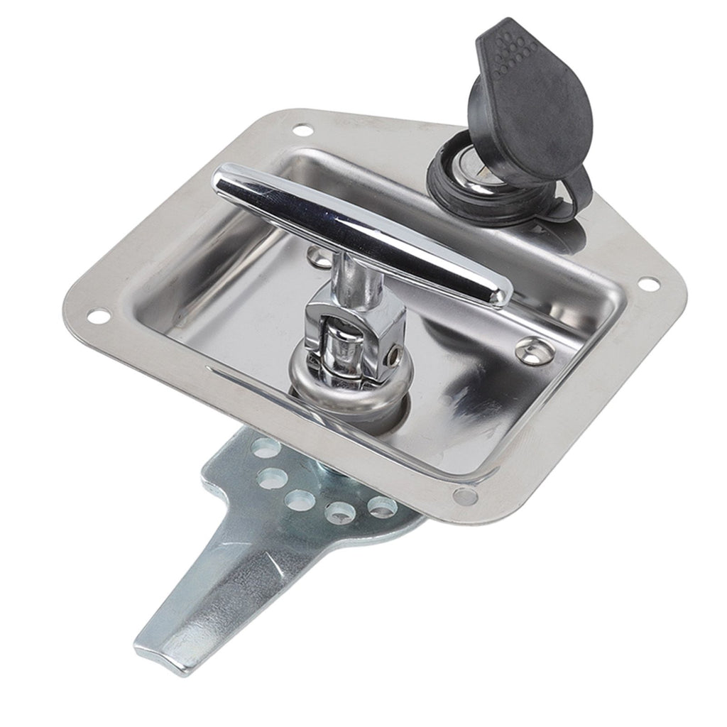 T Handle Latch Stainless Steel Polished Appearance Truck Toolbox Lock Tool Box Latch for Electrical Cabinets Toolboxes