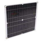 Solar Panel Kit 20W 12V Monocrystalline IP65 Waterproof DIY Solar Panel with 10A Solar Charge Controller for Outdoor