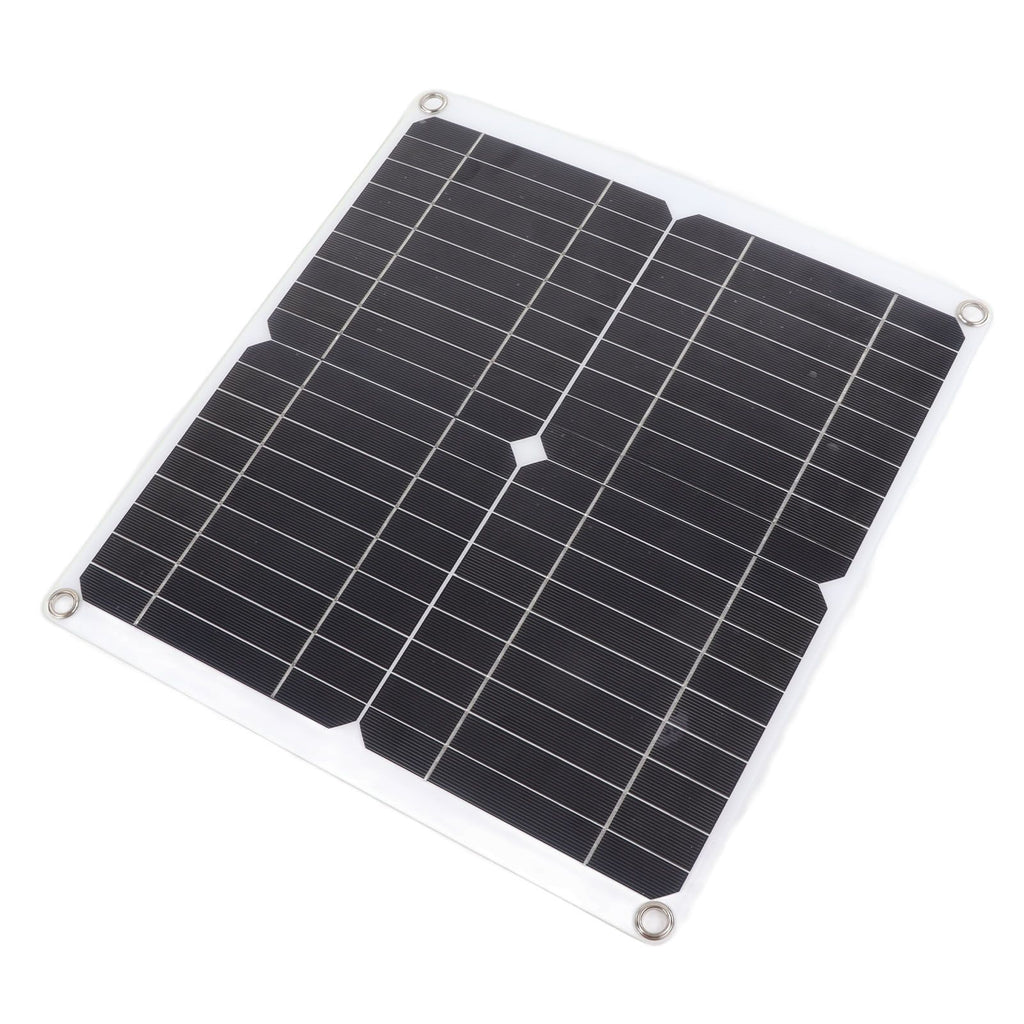 Solar Panel Kit 20W 12V Monocrystalline IP65 Waterproof DIY Solar Panel with 10A Solar Charge Controller for Outdoor