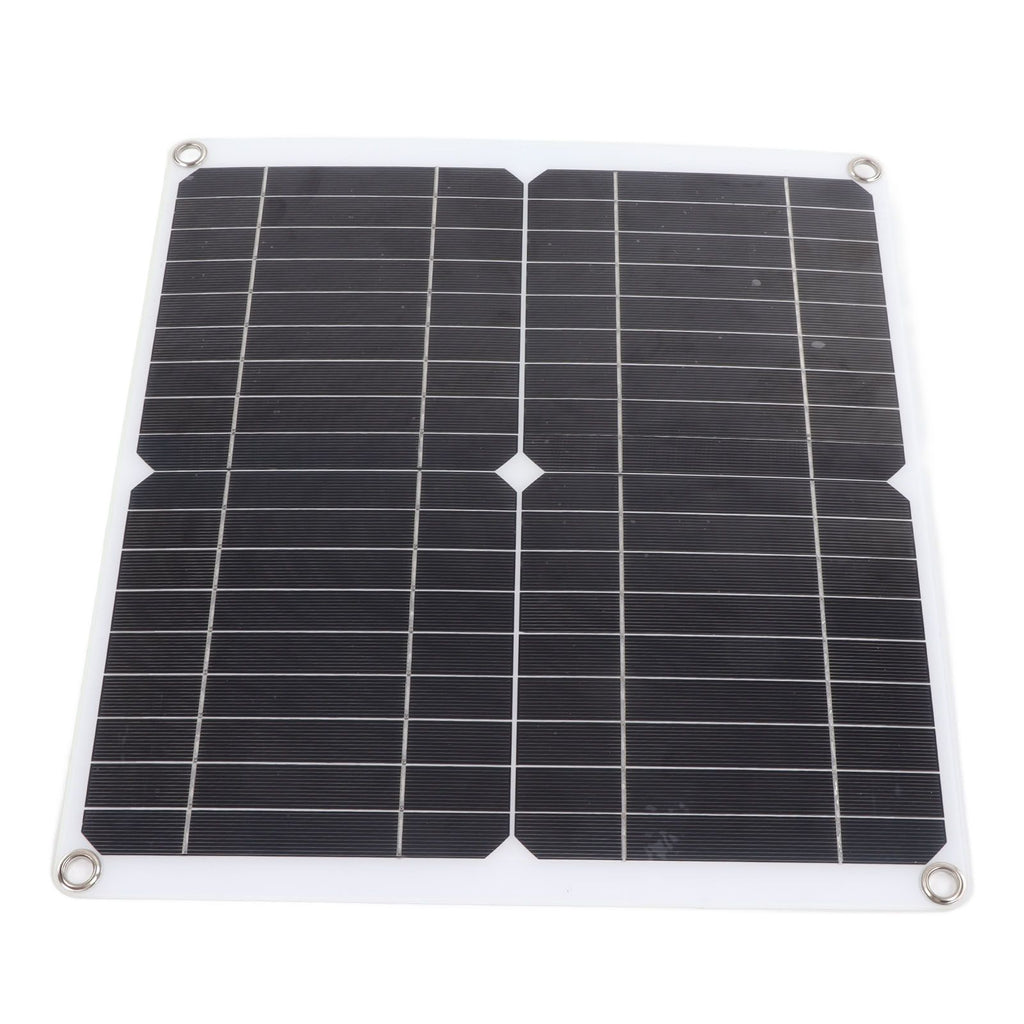 Solar Panel Kit 20W 12V Monocrystalline IP65 Waterproof DIY Solar Panel with 10A Solar Charge Controller for Outdoor