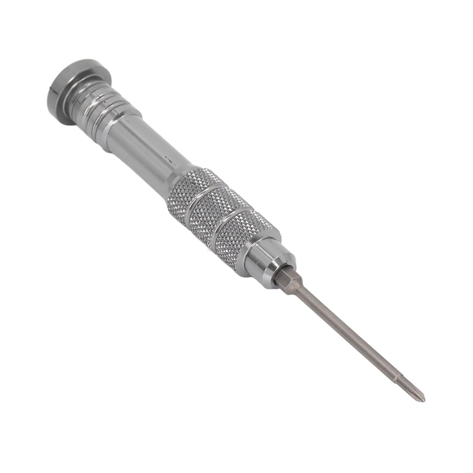 Steel Slotted Screwdriver Set with 9 Bits 2 Handles Hand Tool for Camera Lens Computer Electrical Maintenance