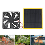 5W 12V Solar Powered Fan with Bracket Portable DIY Cooling Ventilation Fan with Solar Panel for Chicken Coop Greenhouse