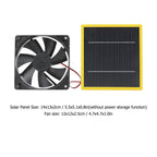5W 12V Solar Powered Fan with Bracket Portable DIY Cooling Ventilation Fan with Solar Panel for Chicken Coop Greenhouse