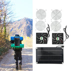 Solar Fan Portable Safe Environment Friendly Dual Exhaust Fan with Solar Panel for Pet House DC 12V