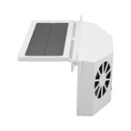 Solar Powered Car Cooler Large Wide Angle 3 Fans Deodorant Energy Saving Car Exhaust Ventilation Fan White