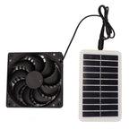 Solar Power Panel Exhaust Fan 15W Energy Saving Odor Removal Portable Solar Powered Air Extractor for Pet Houses RVs