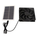 Solar Power Panel Exhaust Fan 15W Energy Saving Odor Removal Portable Solar Powered Air Extractor for Pet Houses RVs