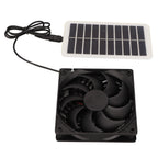 Solar Power Panel Exhaust Fan 15W Energy Saving Odor Removal Portable Solar Powered Air Extractor for Pet Houses RVs