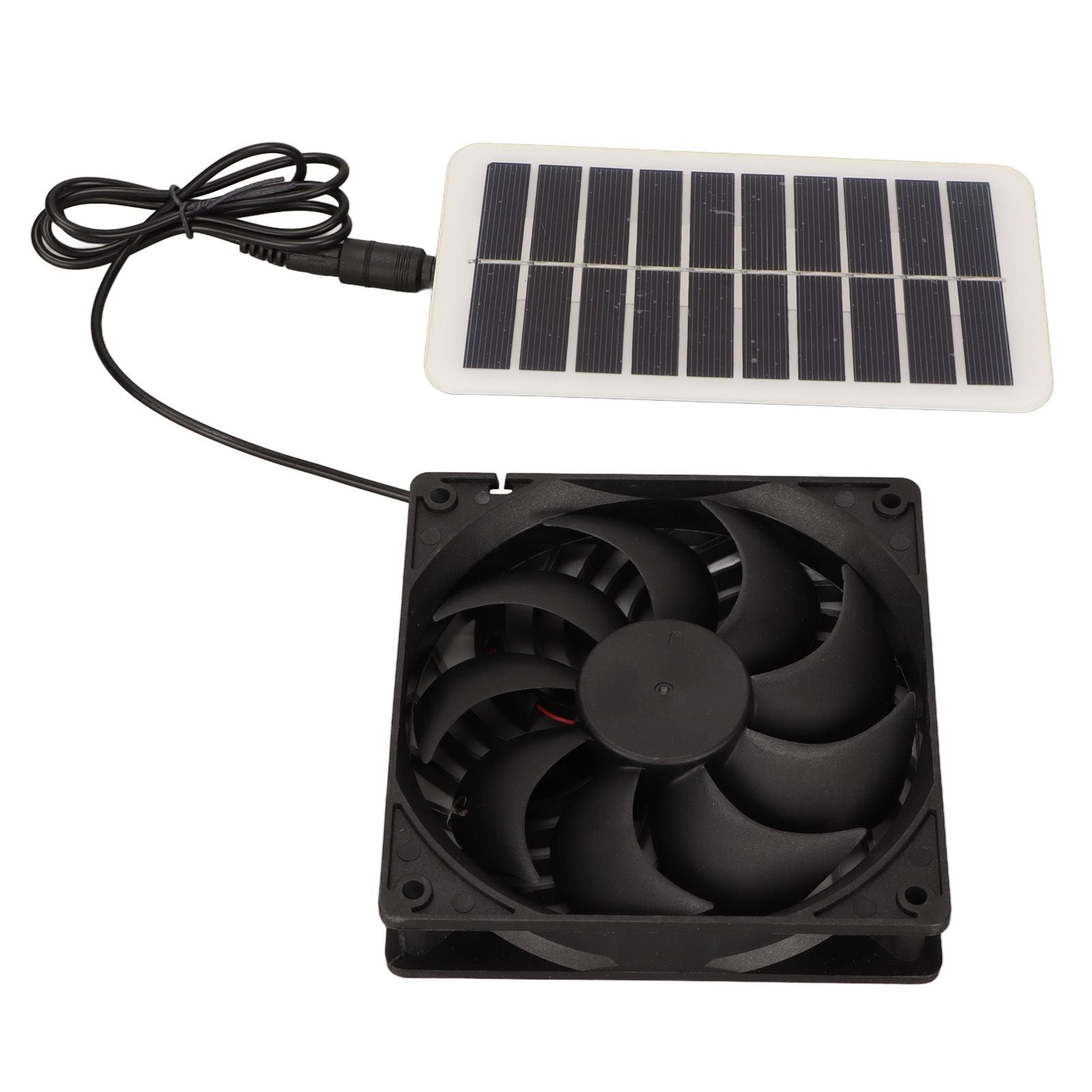 Solar Power Panel Exhaust Fan 15W Energy Saving Odor Removal Portable Solar Powered Air Extractor for Pet Houses RVs