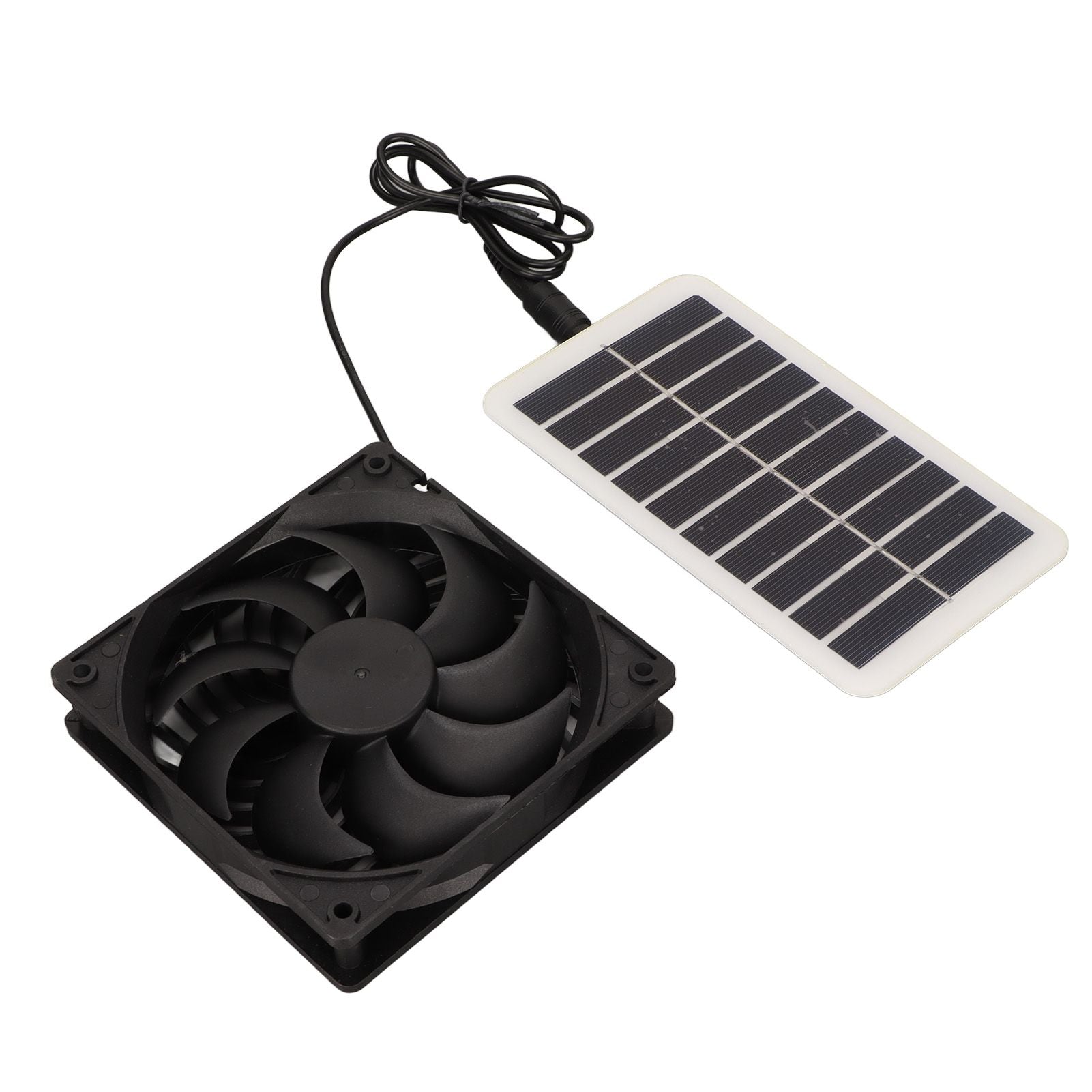 Solar Power Panel Exhaust Fan 15W Energy Saving Odor Removal Portable Solar Powered Air Extractor for Pet Houses RVs