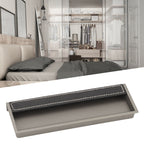Wardrobe Handle Embedded Door Cabinet Handle Sliding Door Concealed Cabinet Drawer Handle Black