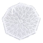 White Lace Parasol Umbrella J Handle Elegant Appearance Bridal Lace Umbrella for Wedding Party Decorations Prom