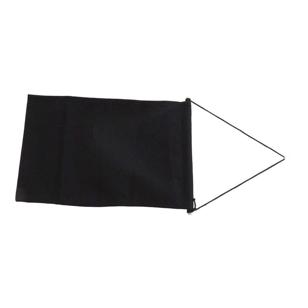 Brooch Storage Hanging Flag Multi Purpose Stylish Classic Pin Collection Organizers Banners for Home Office Dorm Black S 35x22.5cm 25cm(wooden Stick)