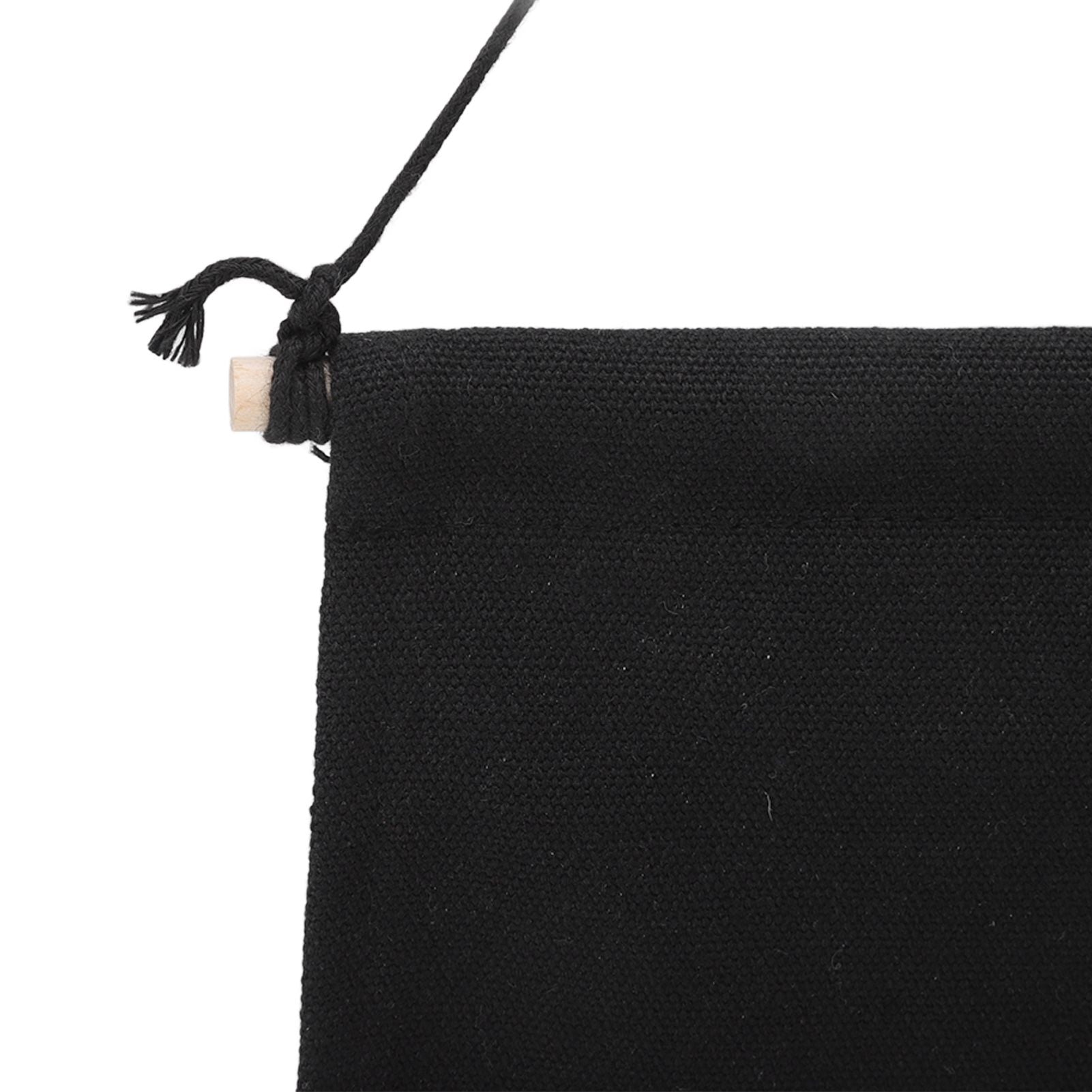 Brooch Storage Hanging Flag Multi Purpose Stylish Classic Pin Collection Organizers Banners for Home Office Dorm Black S 35x22.5cm 25cm(wooden Stick)
