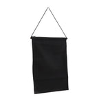 Brooch Storage Hanging Flag Multi Purpose Stylish Classic Pin Collection Organizers Banners for Home Office Dorm Black M 45.5x27.3cm 30cm(wooden Stick)