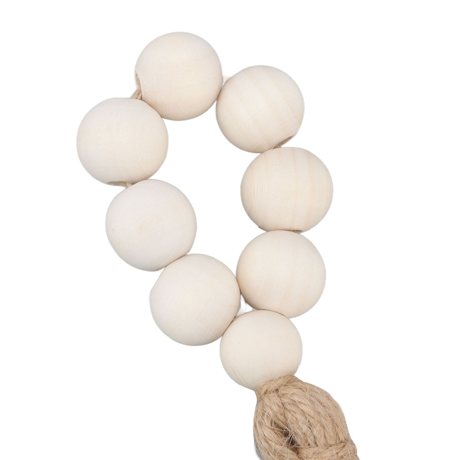 Napkin Ring Decorative Elegant Wood Beads Table Napkin Holder with Tassels for Party Wedding Home 4pcs