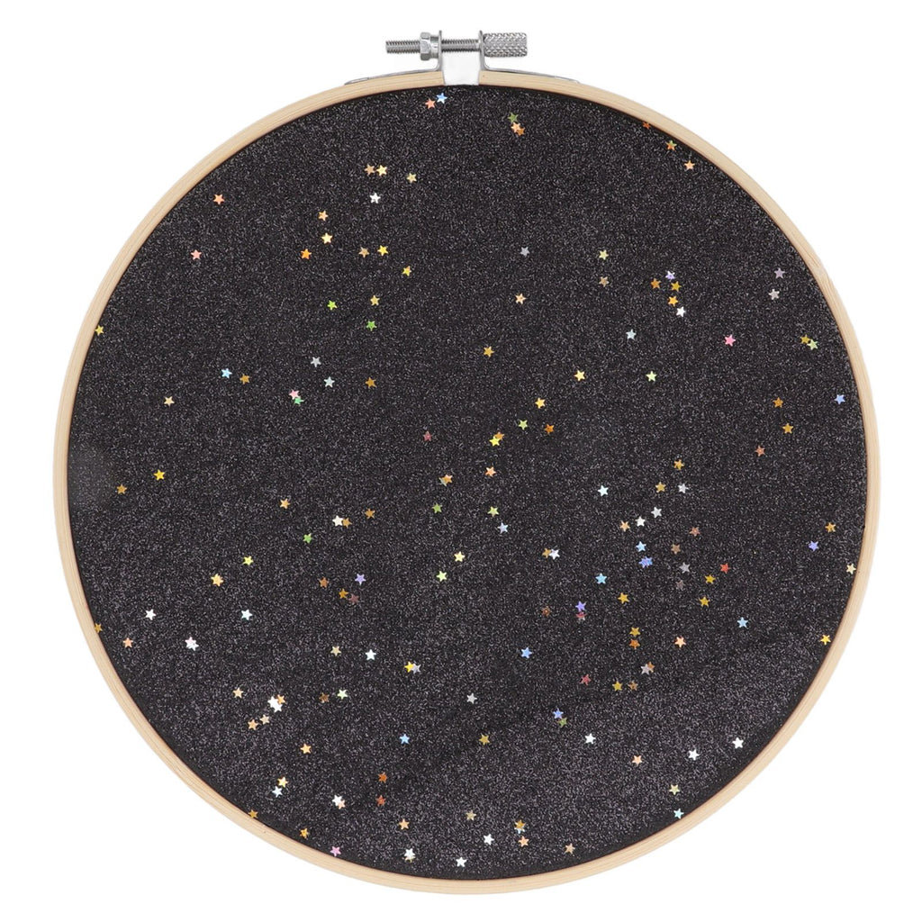 Brooch Display Black Bamboo Faux Leather 22cm Diameter Space Saving Decorative Practical Jewelry Storage Display