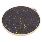 Brooch Display Black Bamboo Faux Leather 22cm Diameter Space Saving Decorative Practical Jewelry Storage Display
