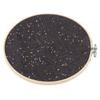 Brooch Display Black Bamboo Faux Leather 22cm Diameter Space Saving Decorative Practical Jewelry Storage Display