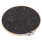 Brooch Display Black Bamboo Faux Leather 22cm Diameter Space Saving Decorative Practical Jewelry Storage Display