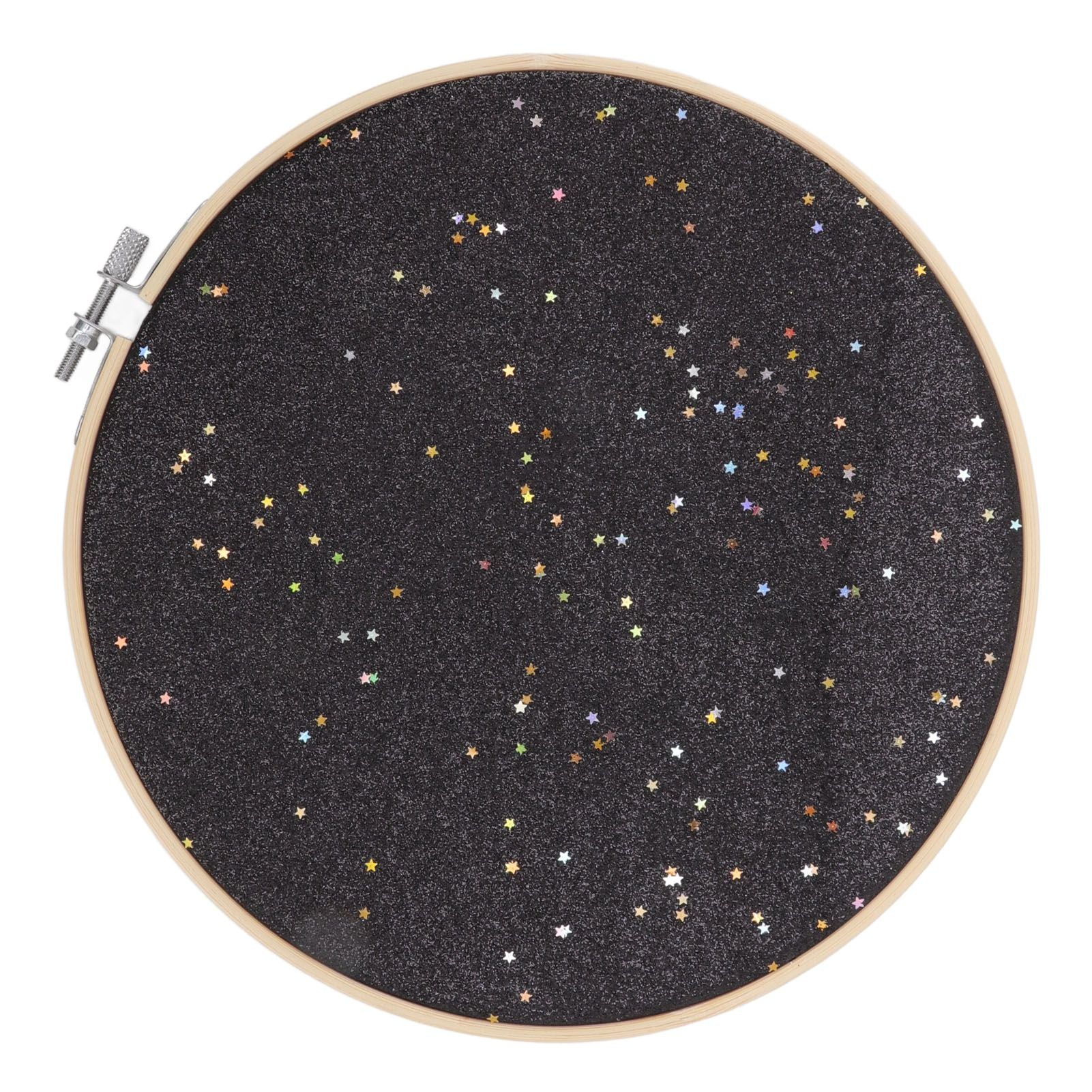 Brooch Display Black Bamboo Faux Leather 22cm Diameter Space Saving Decorative Practical Jewelry Storage Display