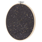 Brooch Display Black Bamboo Faux Leather 22cm Diameter Space Saving Decorative Practical Jewelry Storage Display