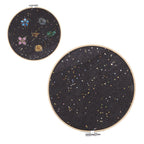 Brooch Display Black Bamboo Faux Leather 22cm Diameter Space Saving Decorative Practical Jewelry Storage Display