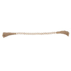 Natural Wood Bead Garland Hand Made Wall Hanging Bead Decoration with Tassels for Gifts Ornaments