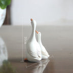 Simulation Duck Toy Synthetic Resin Mother and Baby Duck Model for Household Tabletop Living Room Ornament S