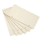 6pcs Blank Wooden Plaque Rectangle Decorative DIY Unfinished Wood Sign with Holes for Coffee Shop