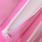 Foldable Kids Sofa Plush Soft Cute Cartoon Children Couch Bed with Armrests for Boys Girls Bedroom Pink Crown 3 Layers