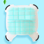 Baby 2 Step Stool High Strength Large Load Bearing Double Slip Proof Toddler Double Up Step Stool for Bathroom Kitchen Ocean Blue