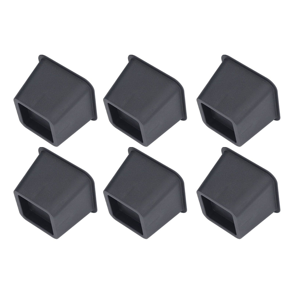 6Pcs 3 Inch Trapezoid Furniture Risers Sofa Leg Pads for Bed Table Cabinet Sofa Feet Black