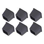 6Pcs 3 Inch Trapezoid Furniture Risers Sofa Leg Pads for Bed Table Cabinet Sofa Feet Black