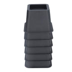 6Pcs 3 Inch Trapezoid Furniture Risers Sofa Leg Pads for Bed Table Cabinet Sofa Feet Black