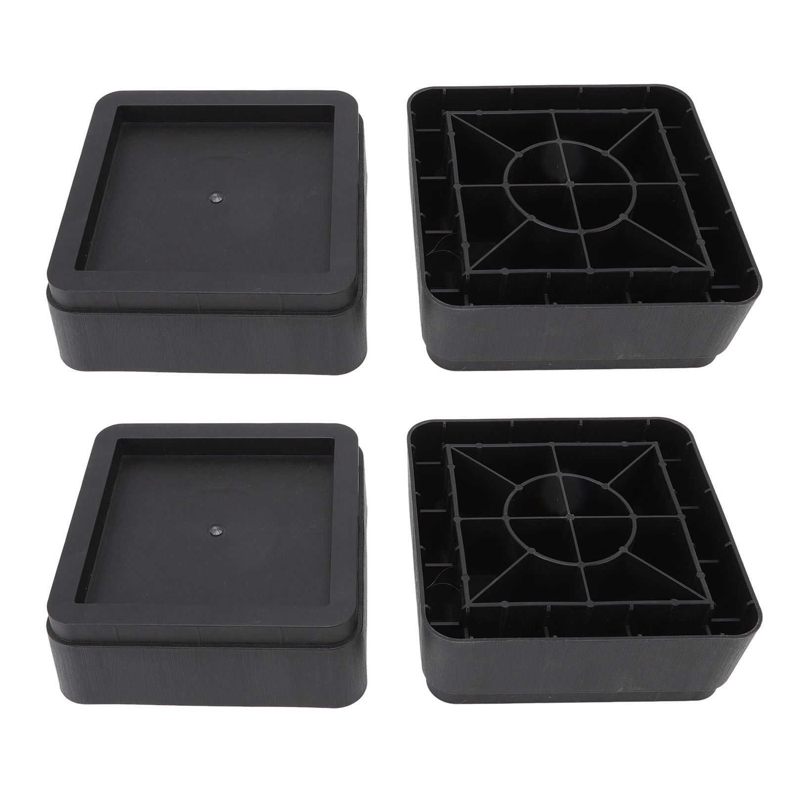 4Pcs Furniture Risers Plastic 2inch Chair Table Leg Protector Home Accessories for Bed Couch Sofa