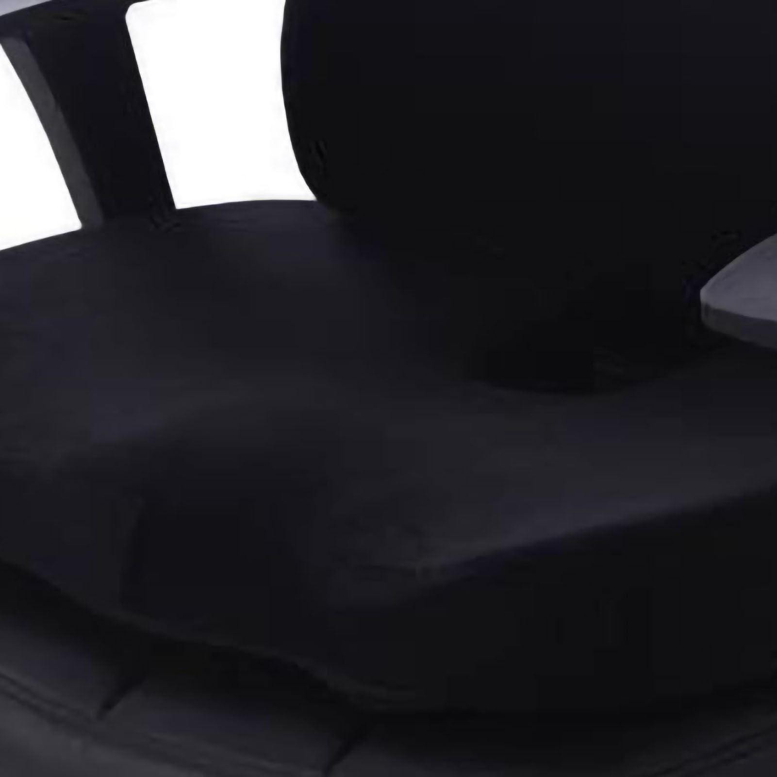 Seat Cushion Lumbar Support Set Polyester Comfortable Chair Cushion for Office Home Flannelette Set Black Cushion and Back Cushion Combination Set