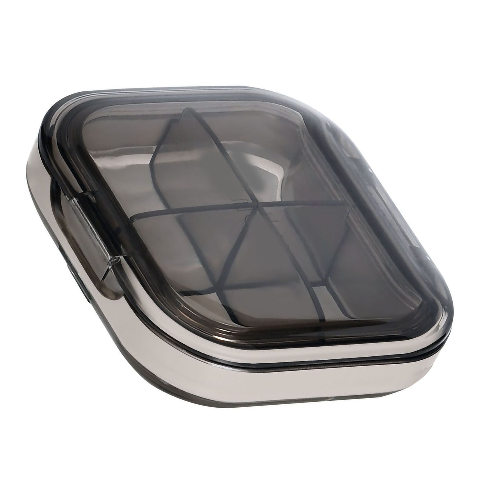 Portable Mini Pill Case Travel Dispensing Pill Organizer Household Food Grade Sealed Storage Medicine Box Small Transparent Black