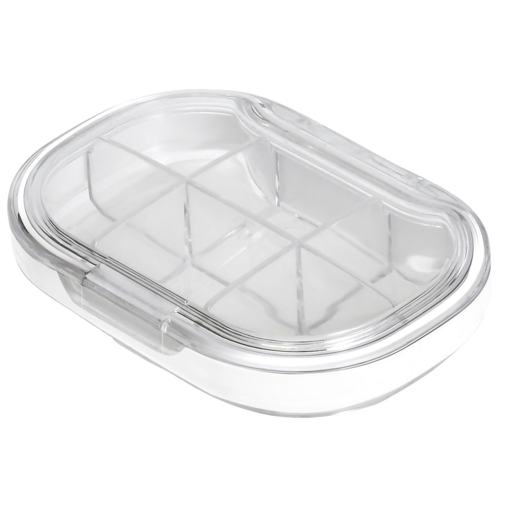 Portable Mini Pill Case Travel Dispensing Pill Organizer Household Food Grade Sealed Storage Medicine Box Big Transparent White