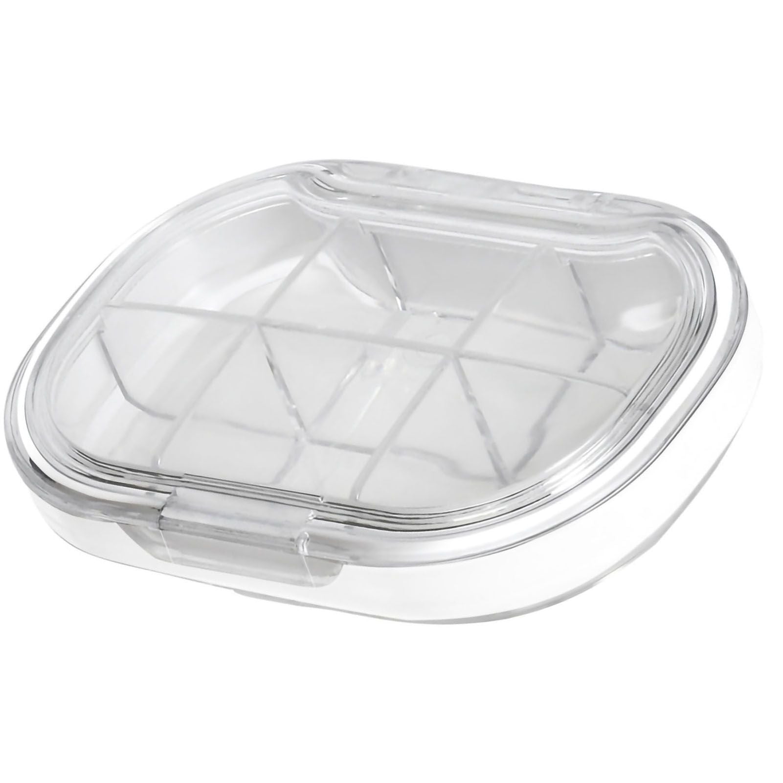 Portable Mini Pill Case Travel Dispensing Pill Organizer Household Food Grade Sealed Storage Medicine Box Big Transparent White