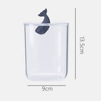 Bathroom Containers Multifunction Transparent Cotton Swabs Storage Canister with Lid for Home Whale