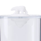 Bathroom Containers Multifunction Transparent Cotton Swabs Storage Canister with Lid for Home White Bear