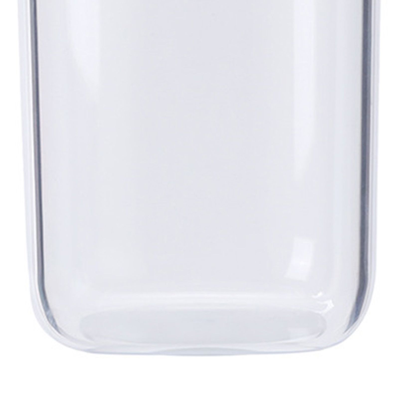Bathroom Containers Multifunction Transparent Cotton Swabs Storage Canister with Lid for Home White Bear